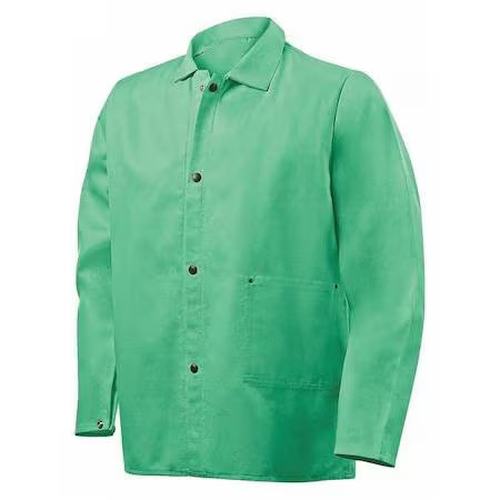 Steiner 1030-Xs Fr Welding Jackets, Cotton, 9 Oz, 30 In Length, Snap Closure, 2