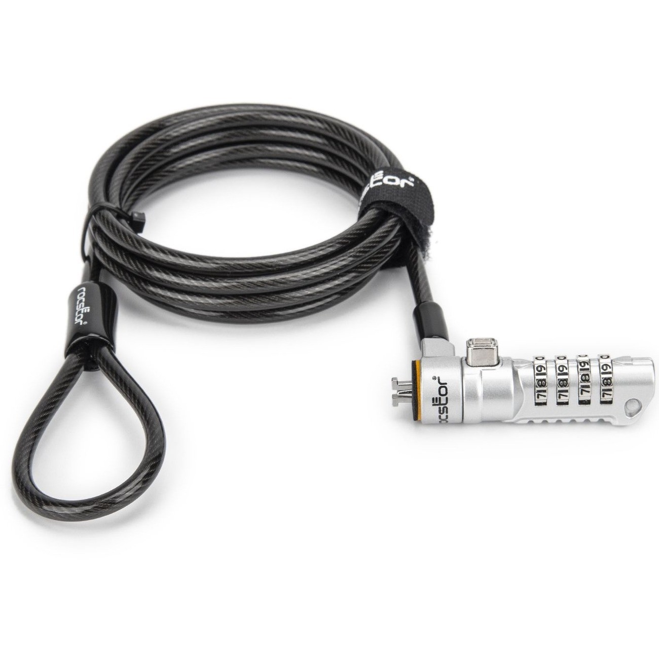 Rocstor Y1RB016B1 Rocbolt N19 Security Cable 6ft 4-Digit Lock