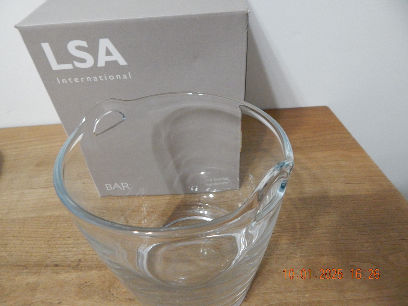 LSA Bar Ice Bucket Glass 1.8litres,