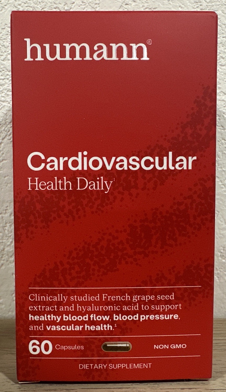 Cardiovascular 60 Capsules Grape Seed Extract Hyaluronic Acid - Exp: 01/2028