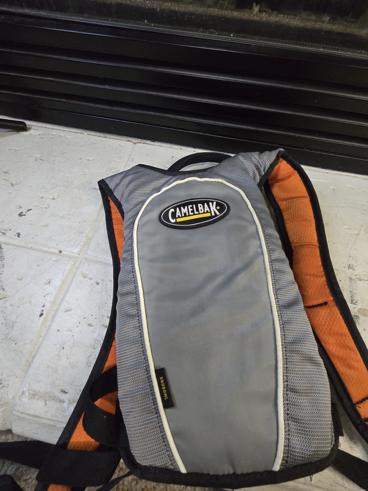 Camelback Snobowl Hydration Backpack w/ Bladder Gray Black Orange 1.5L/50oz