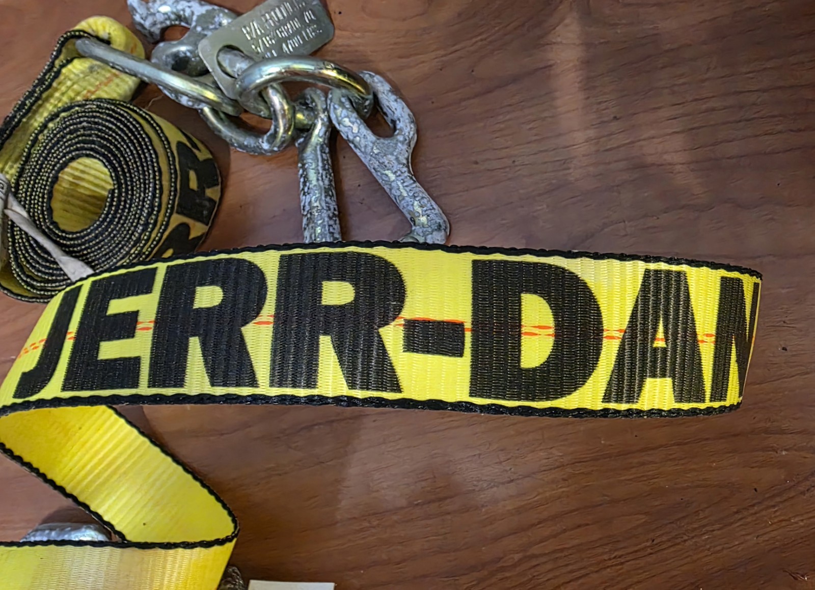 Jerr-Dan Chain / Strap Set, Wheel Lift Straps, Tow Chains, Two Truck Rollback