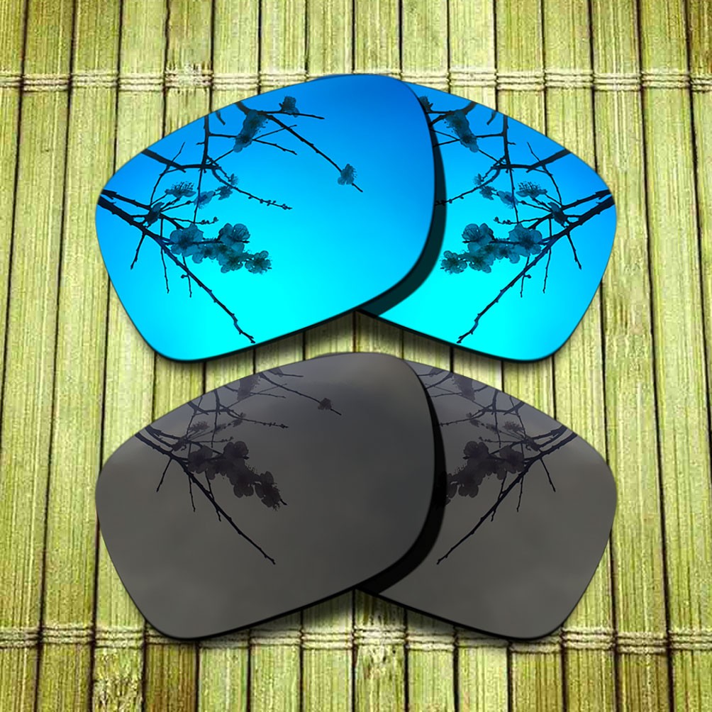 Black&Blue Replacement Lens for-Oakley Jupiter Carbon Polarized