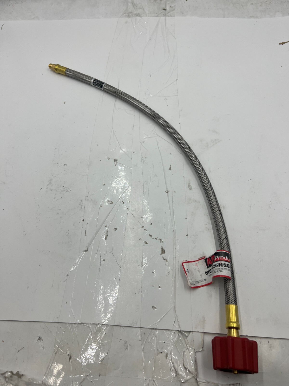 High Capacity 1/4 in. Thermo SS Braided Pigtail 1/4 in. Inverted Flare x QCC 15