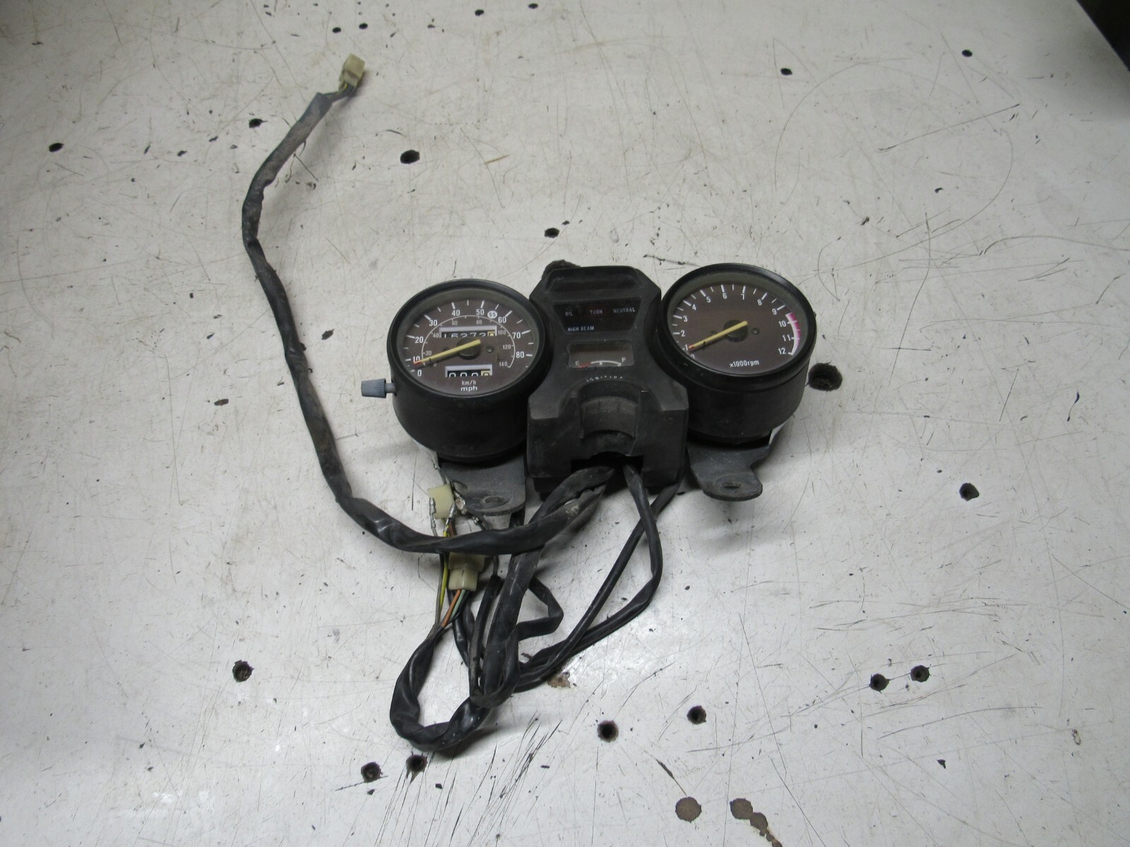 1981 Suzuki GS650L GS650GLZ GS650GL Gauges (16,272 miles)