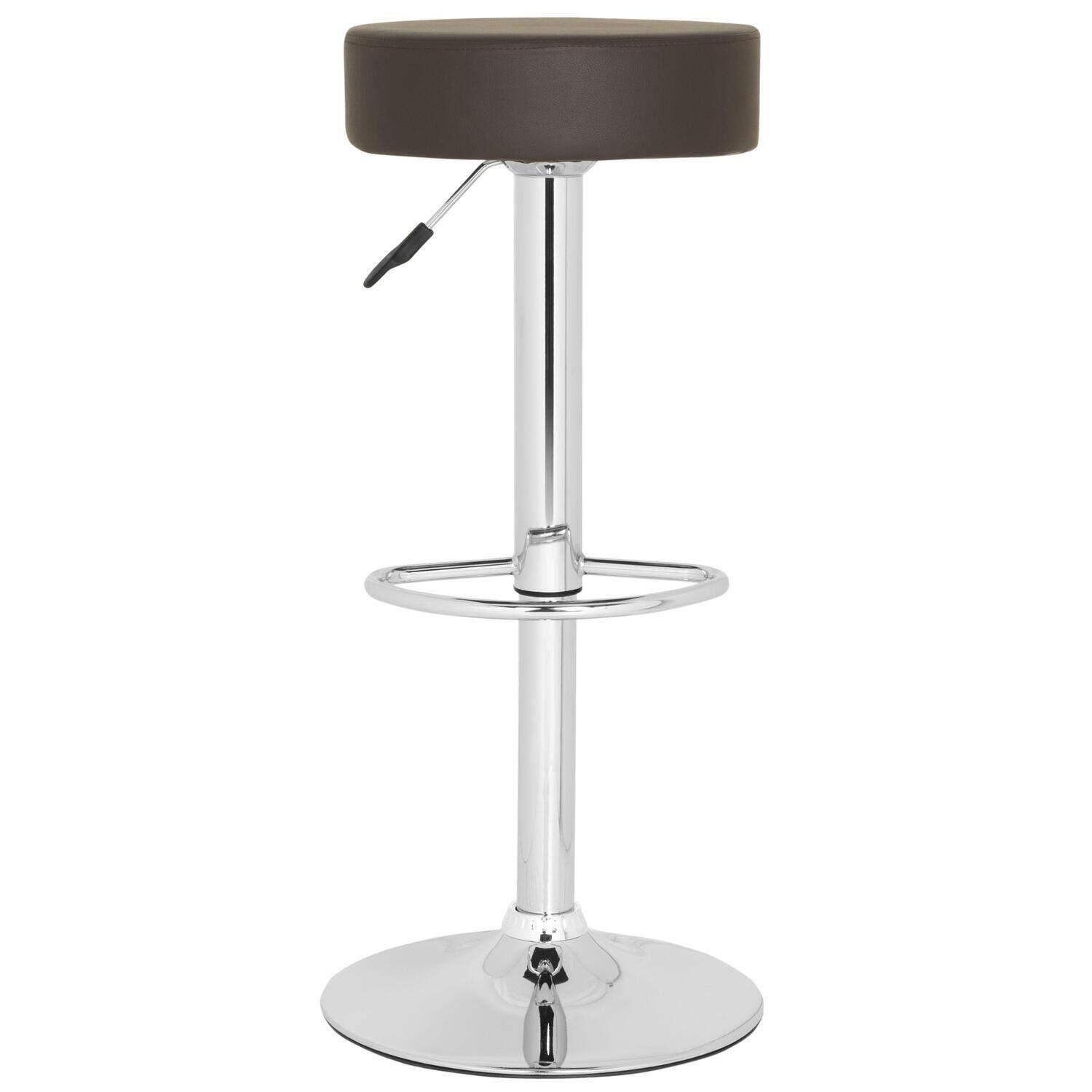 Home Collection Jude White Adjustable Swivel Gas Lift 25.631.5inch Bar Stool