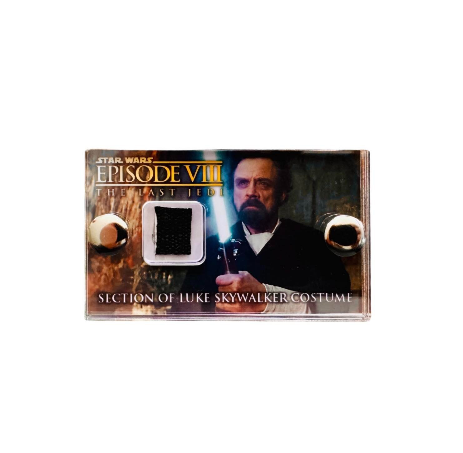 Movie Prop Star Wars Luke Skywalker the Last Jedi costume fabric piece with COA.