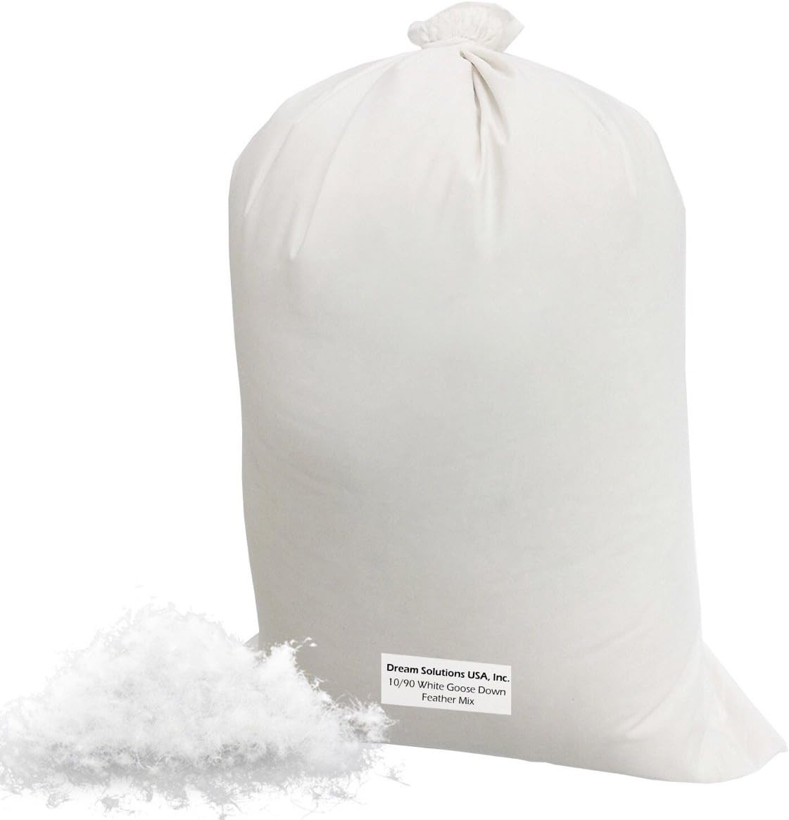 Bulk Goose down Filling (1/4 Lb.) – 10/90 100% Natural White down and Feather –
