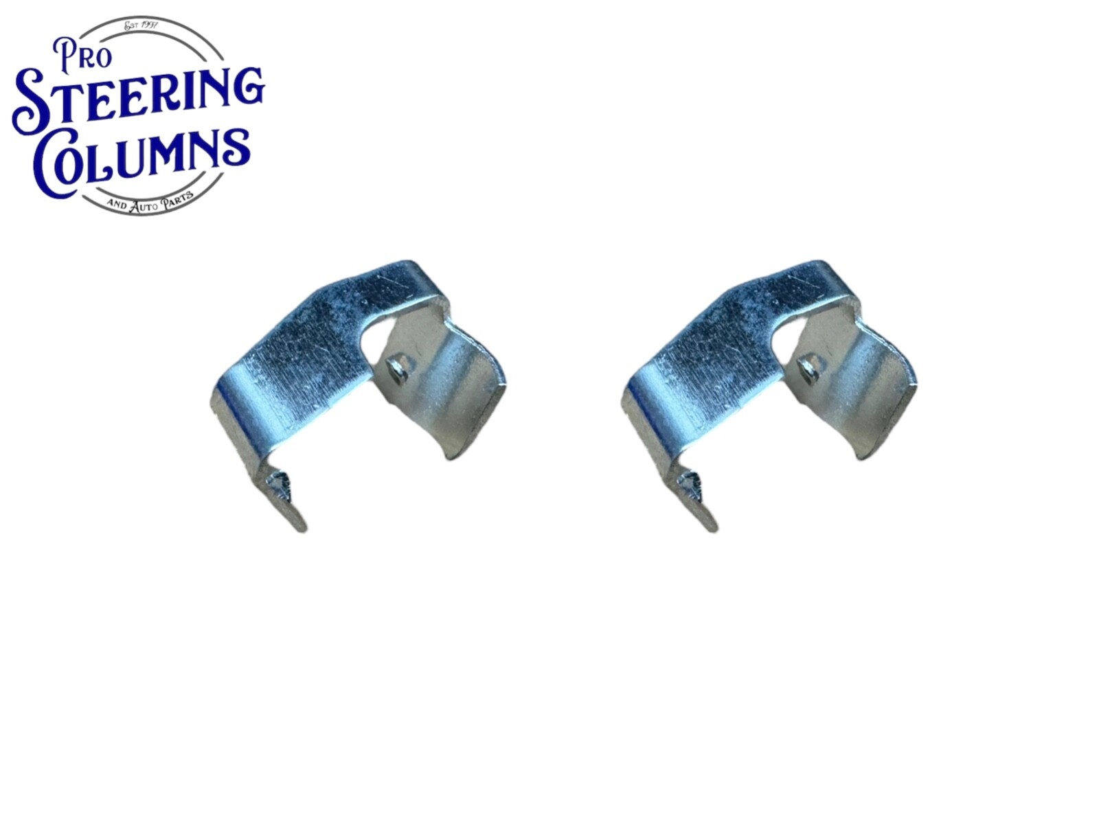 1978-1991 F-SERIES E-150 BRONCO UPPER TILT STEERING COLUMN ARM BRACKETS PAIR NEW