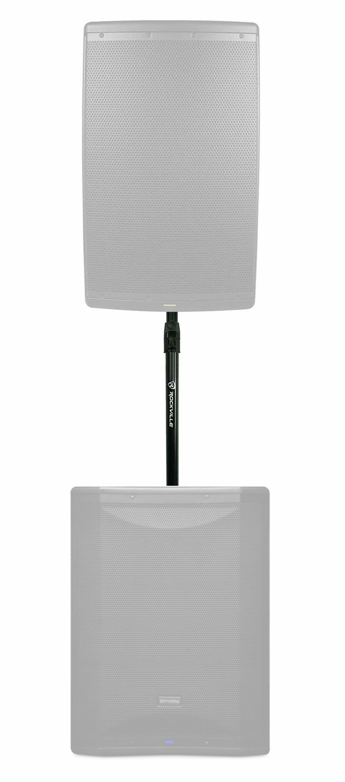 Rockville M20 Threaded Adjustable Subwoofer to Speaker Pole For PreSonus AIR18s