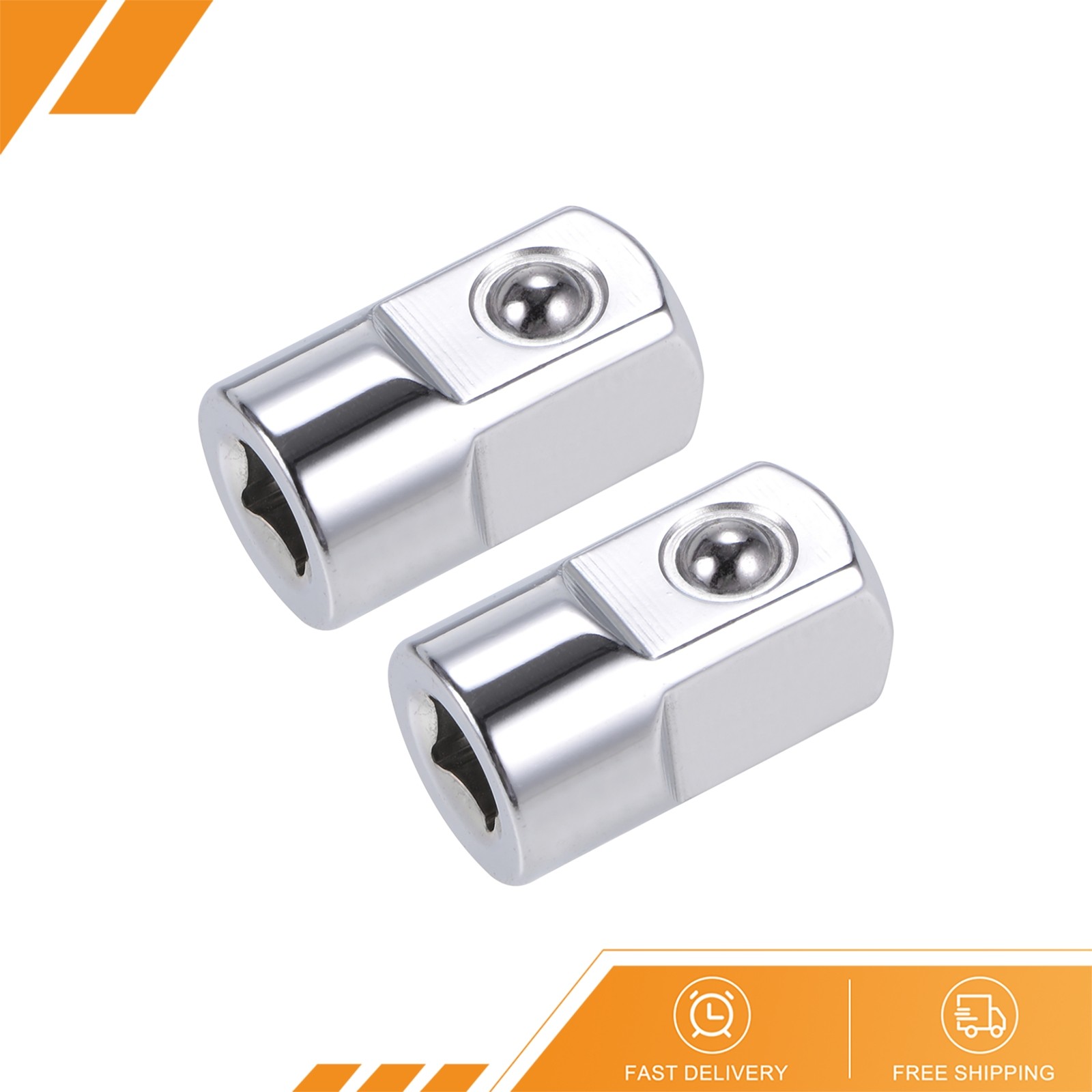 2pcs - 1/4 Inch Drive (F) x 1/2 Inch (M) Socket Adapter Female to Male