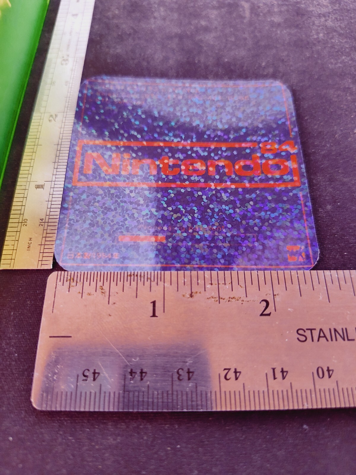 Nintendo Logo Retro Nostalgia Sticker Holographic Water Proof