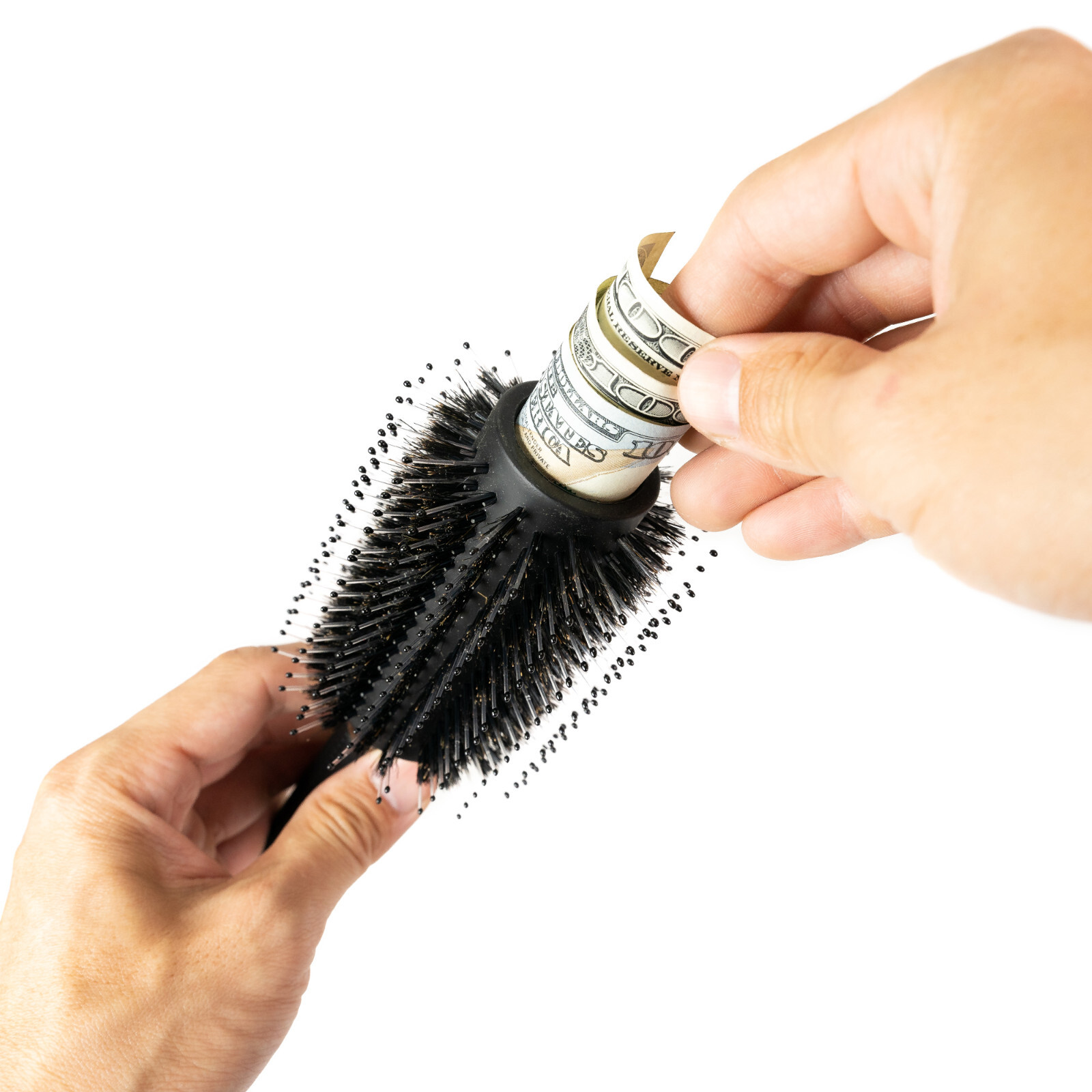 Real Hidden Inner Compartment Hair Brush Diversion Safe Stash Secret Container
