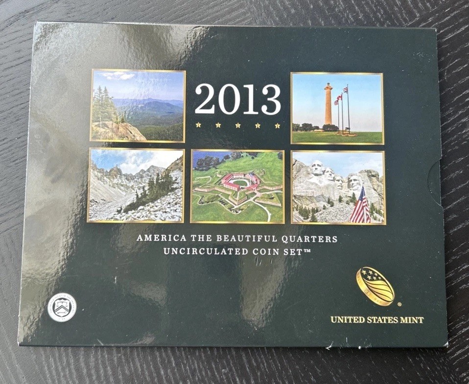 2013-P&D America the Beautiful Quarters Uncirculated Coin Set