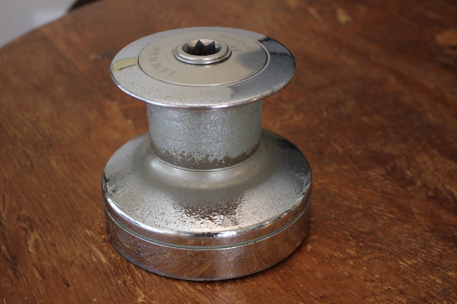 Lewmar England Size 30 Chrome Plated Bronze Two Speed Winch Sailing
