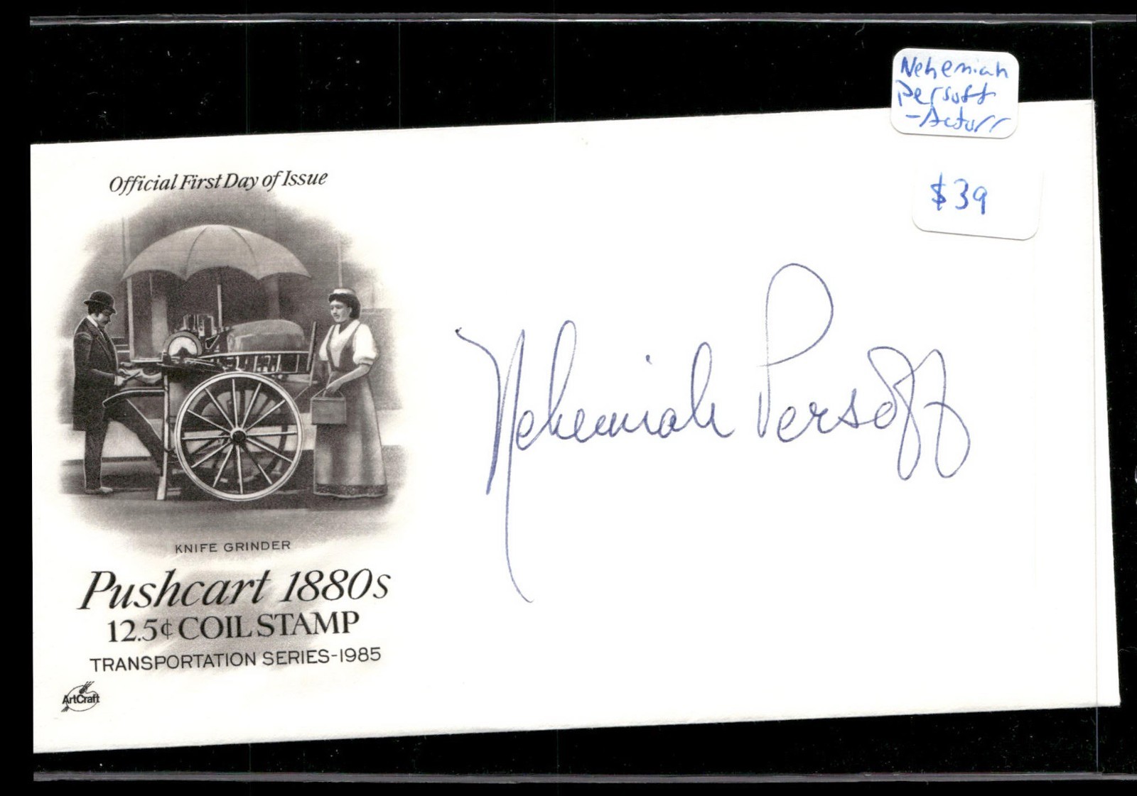 Nehemiah Persoft 1st Day Cover Signed AUTO Over 1000 First Day Autographs 4 sale