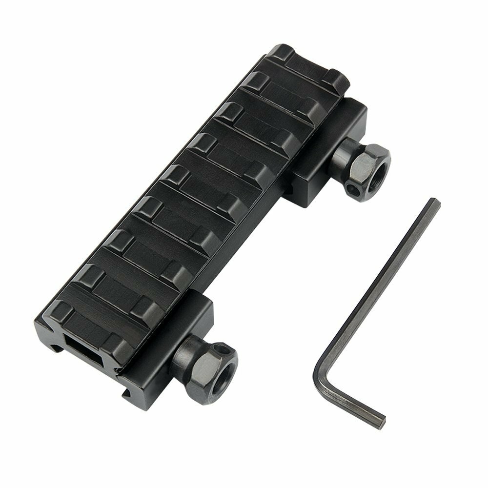 8 Slots Low Profile Scope Riser 0.5 Inch See Through Mount 20mm Picatinny Rail