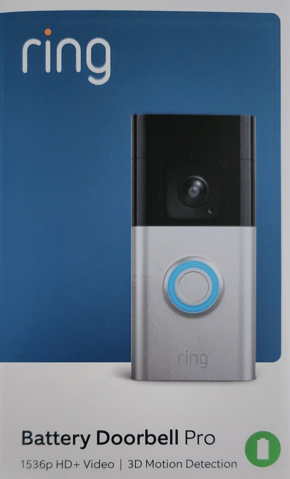 Ring Video Doorbell PRO 1536p HD+ Video Security Camera | 3D Motion Detection