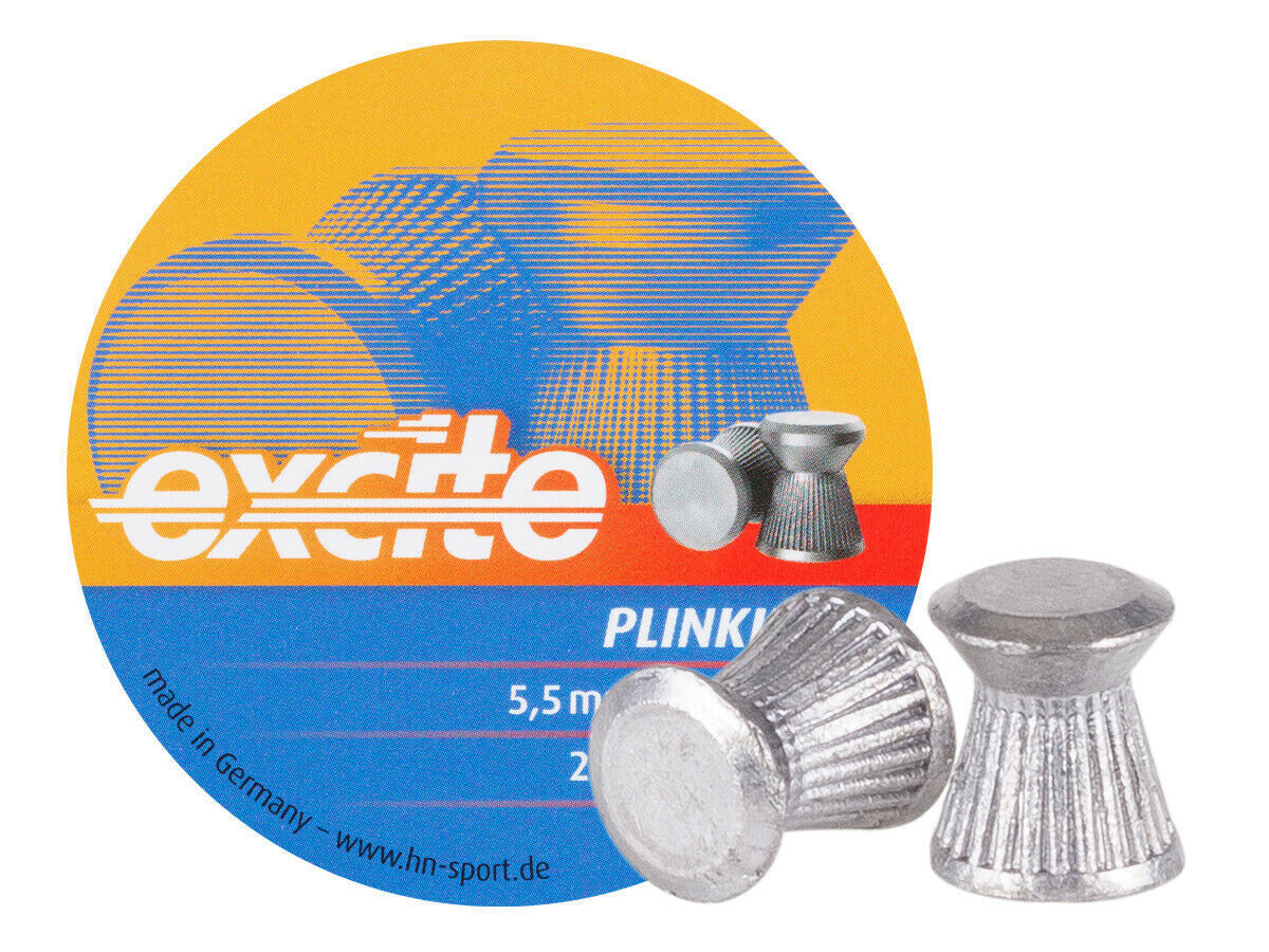 H&N Sport Excite Plinking 5.5mm .22 cal Air Gun Wadcutter Pellets - 250 Count