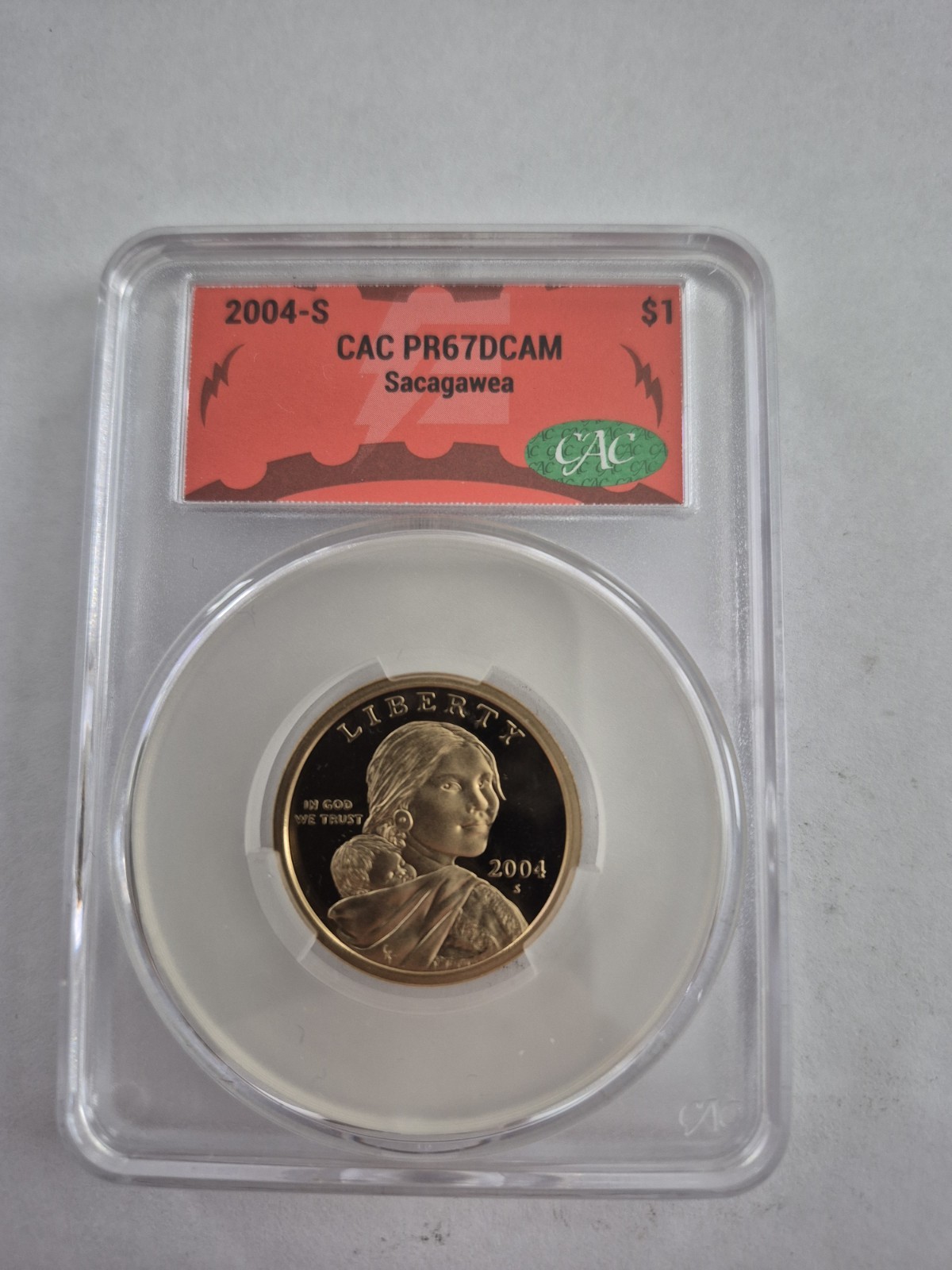 2004-S CAC Proof PR67 DCAM Sacagawea Dollar