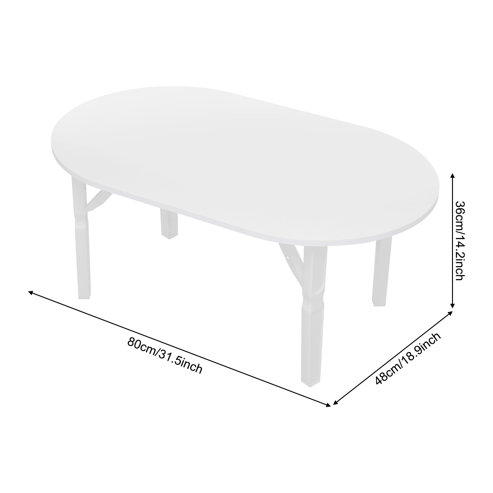 Portable Folding Coffee Table Foldable Small Coffee Table for Living Room