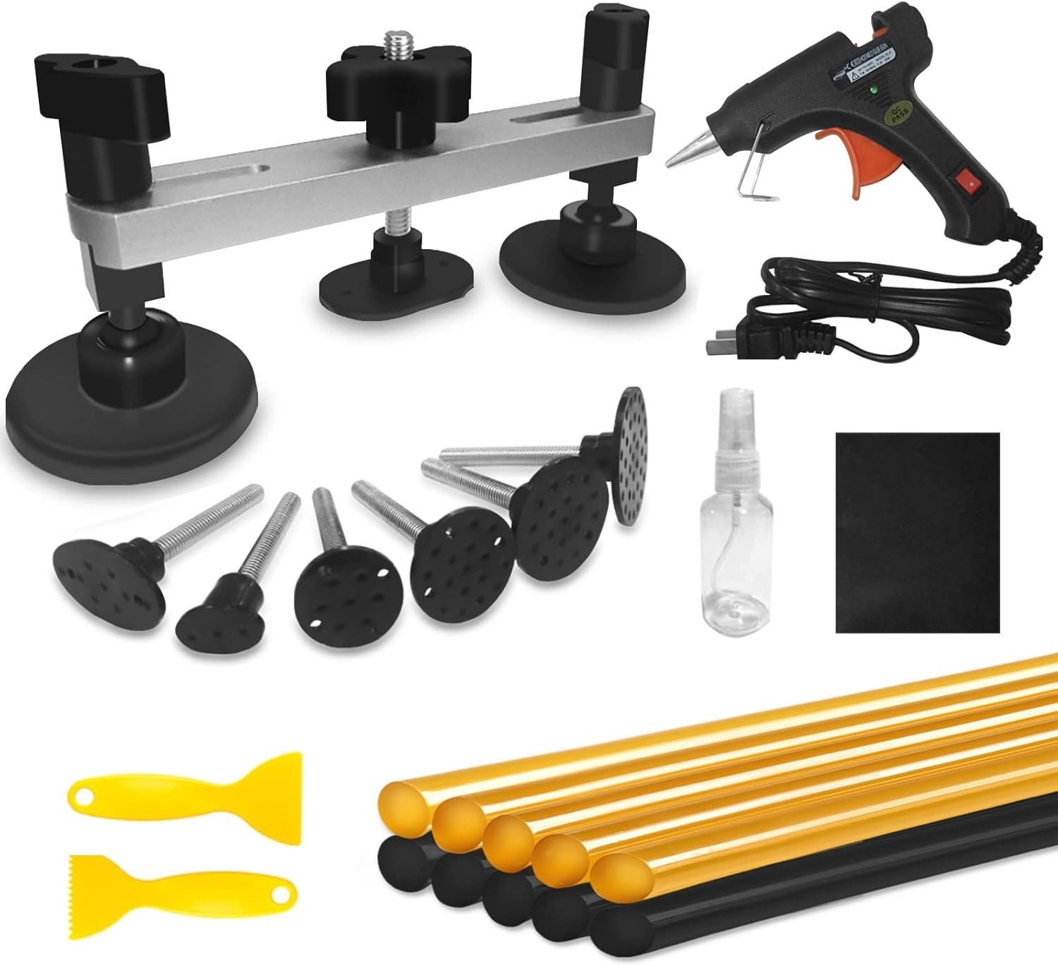 Lightweight (1.87 lbs) Dent Puller Kit with Glue Gun for Effortless Repairs