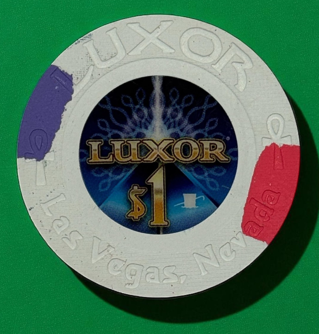 LUXOR CASINO LAS VEGAS NEVADA $1 CASINO CHIP CHEQUE