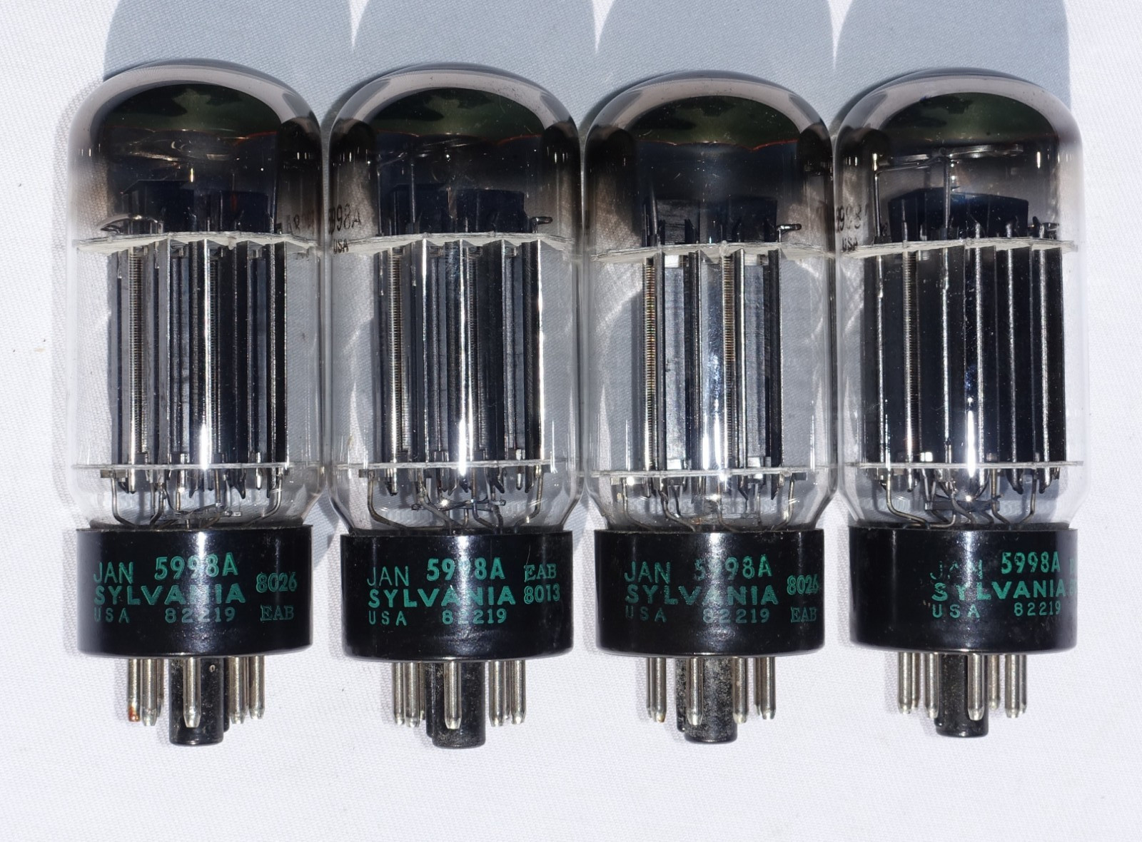 Sylvania JAN 5998A Electron Tubes    (Lot of 4pcs)