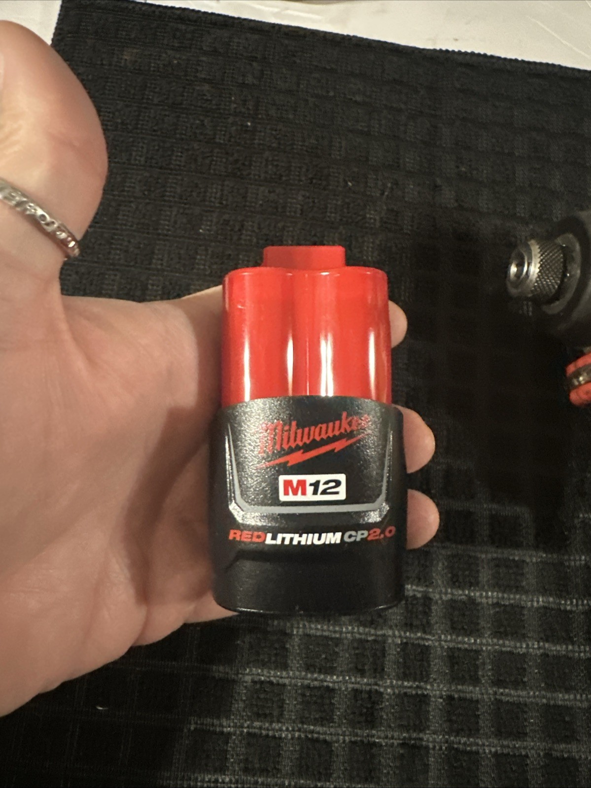 Milwaukee Tool Bundle 12volt Impact With New Battery And 80pc Impact Bit Set