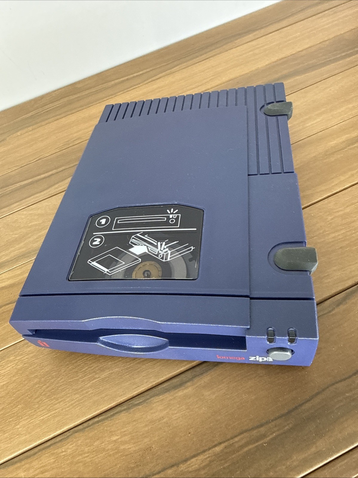 Iomega Zip 100 External SCSI Drive Purple USA Made with Power Adapter Vintage