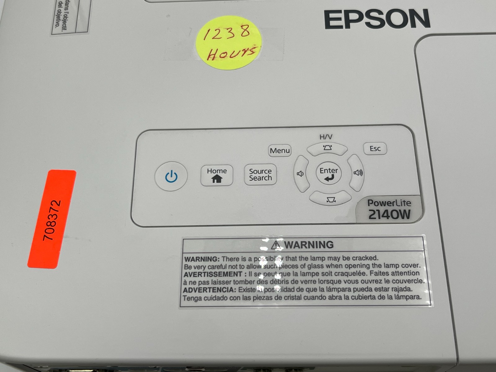 EPSON PowerLite 2140W WXGA 3LCD Projector H819A