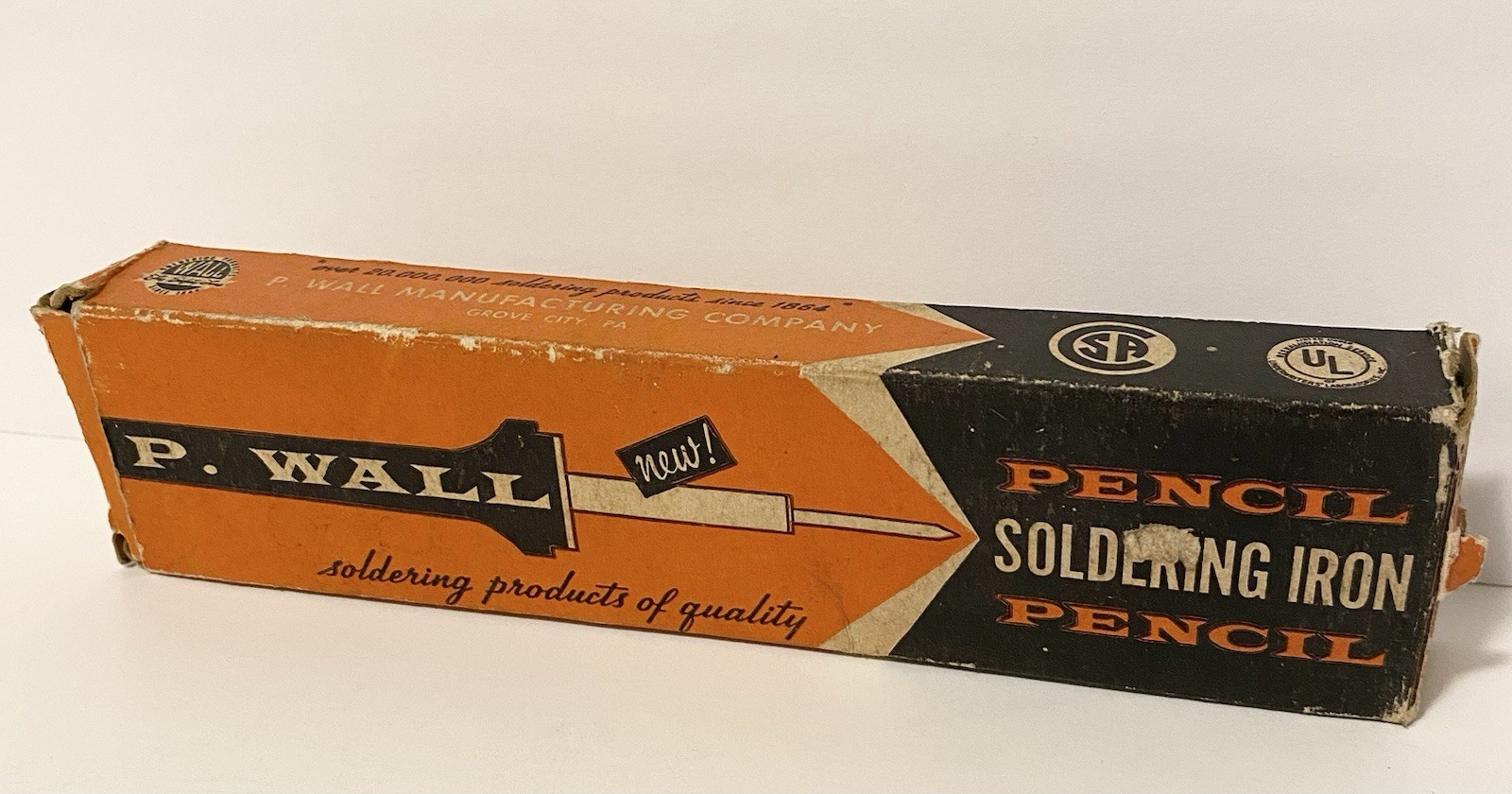 Vintage p wall plug in Soldering Iron pencil Original Box
