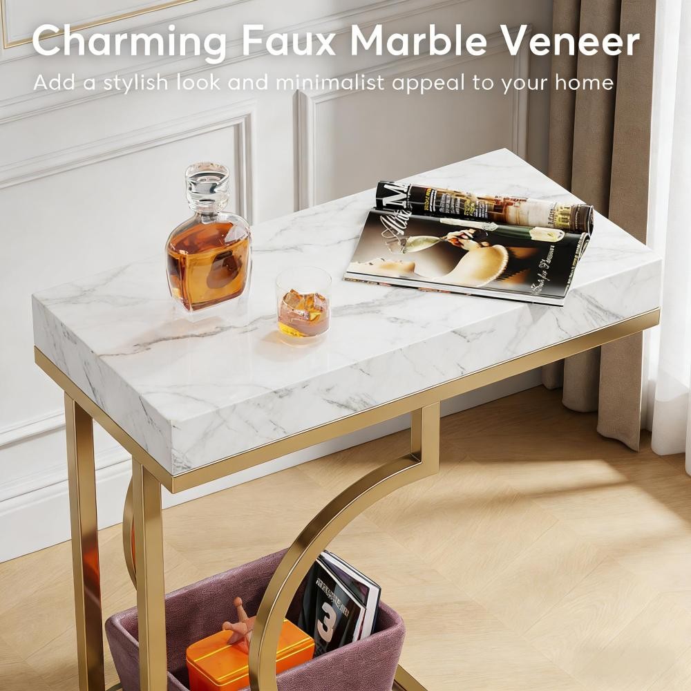 Compact Hall Table,Bedside Table,End Table for Living Room, Bed Room