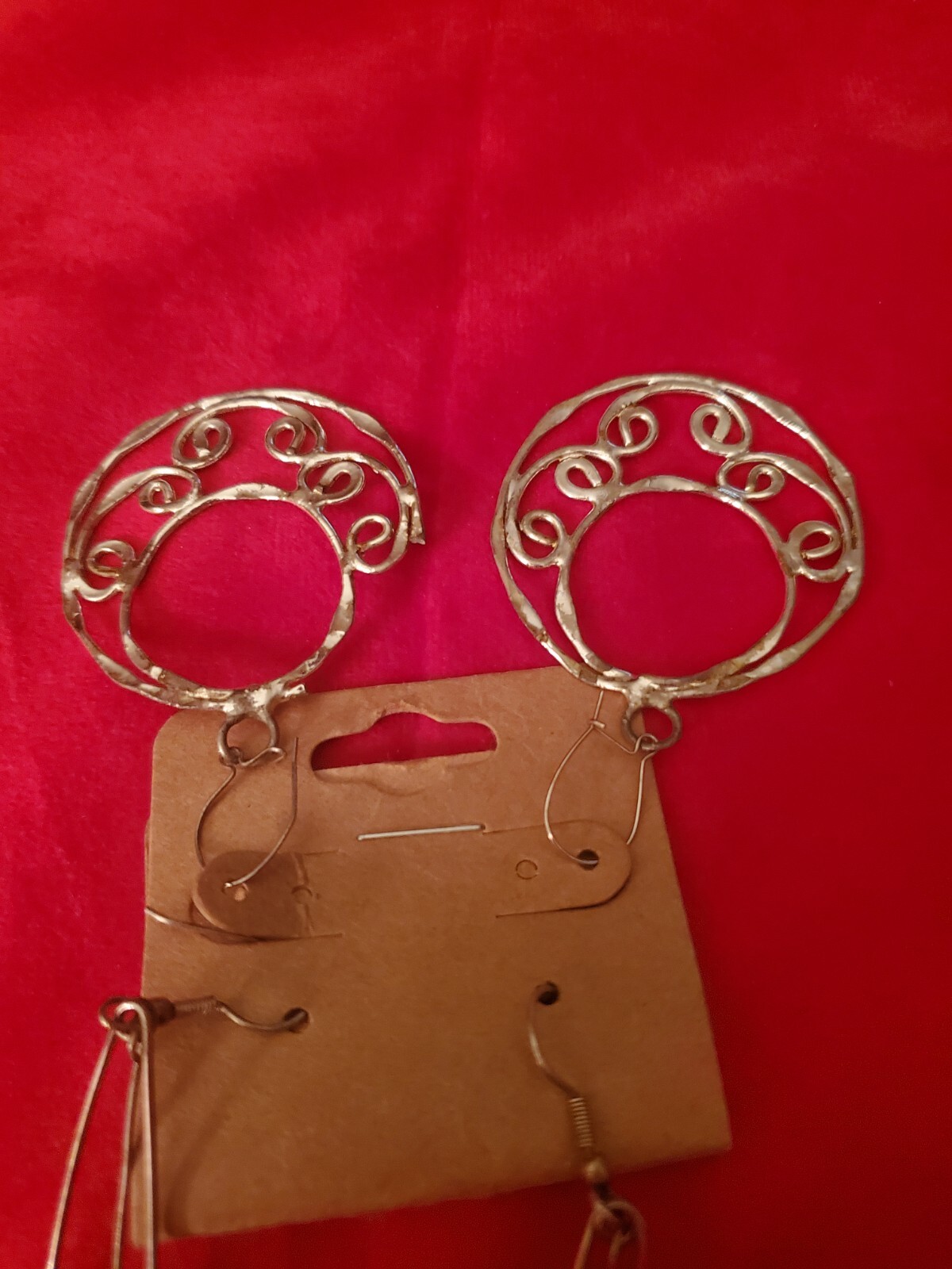 Vintage Earrings Silver and Gold Toned Dangles 2 Sets