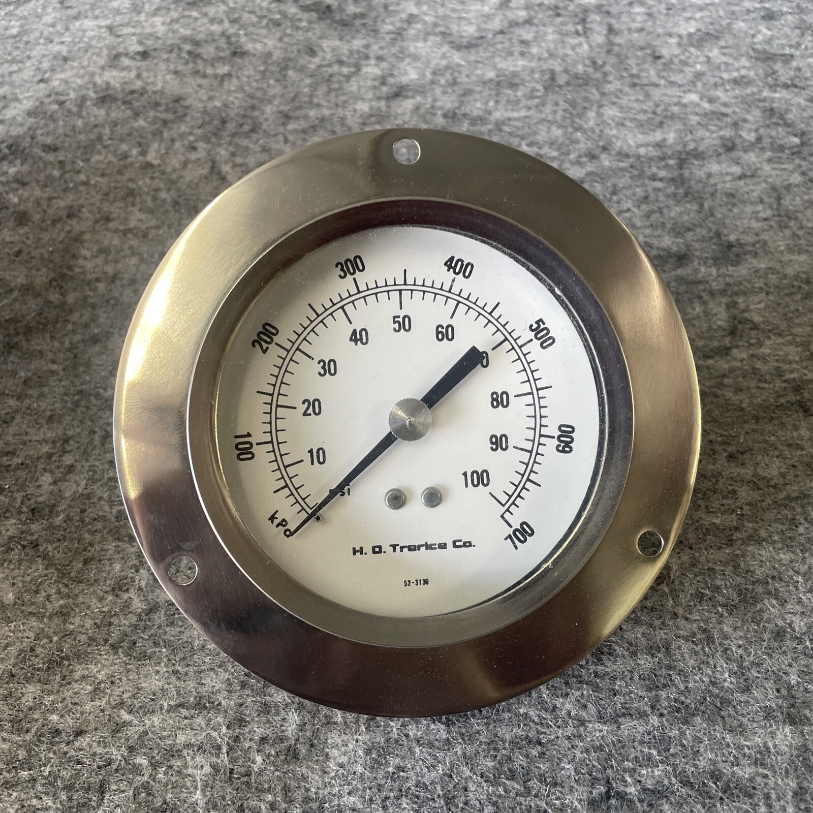 Trerice 893 100 psi 3-1/2" Dia SS panel mount gauge Dial Thermometer New