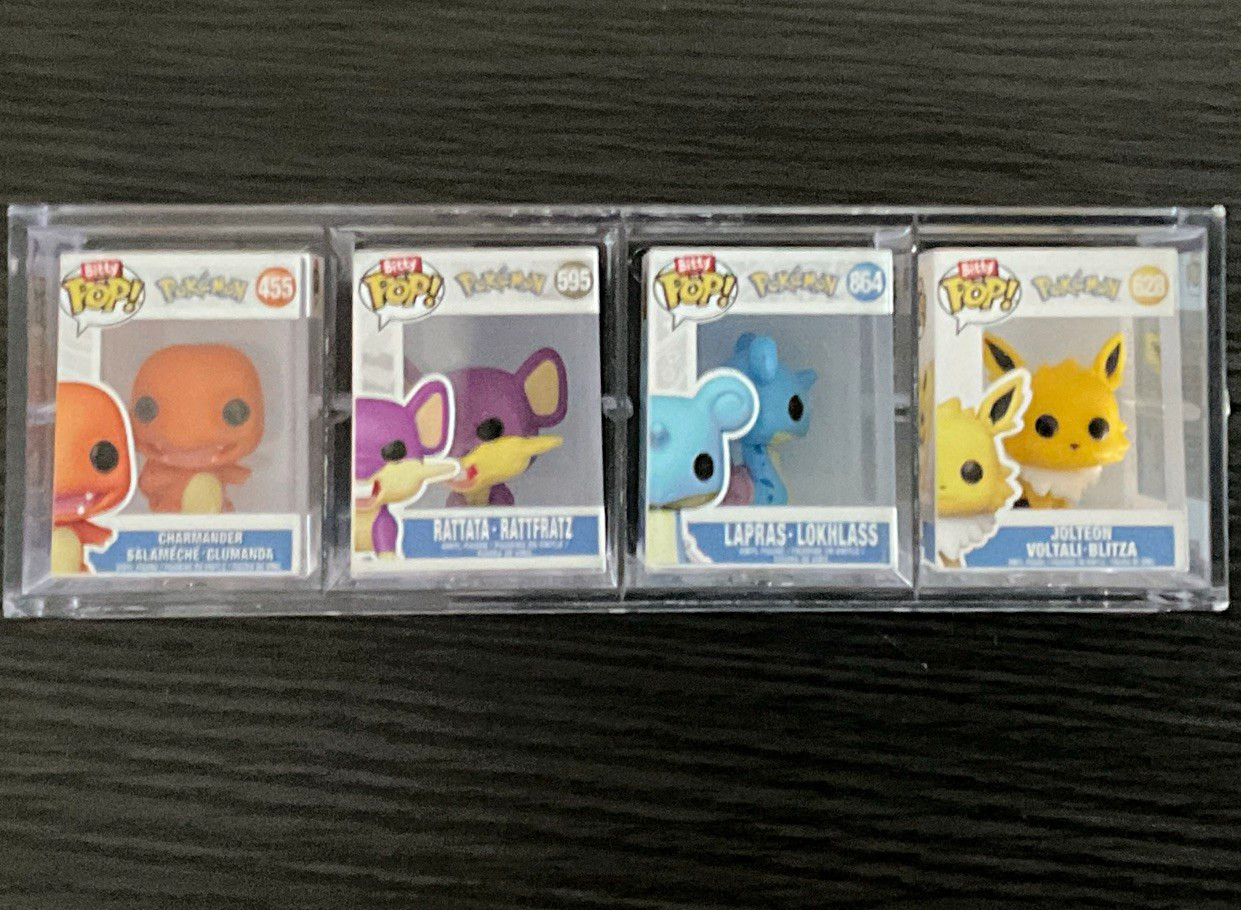 Funko Pop Pokémon Vinyl Figure Mixed Lot 4 Charmander Rattata Lapras Jolteon