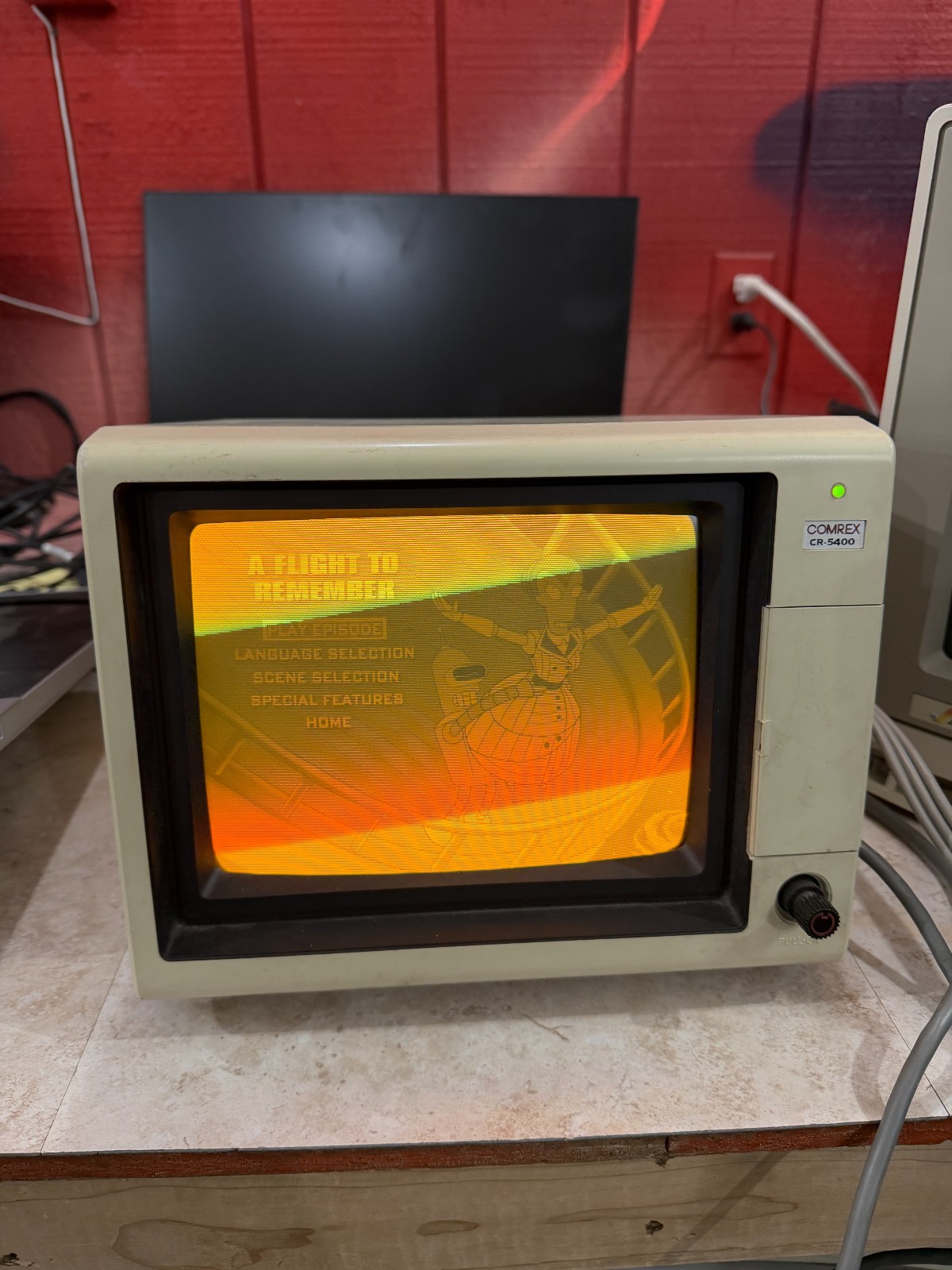Vintage Comrex CR-5400 Monitor CRT Gaming Monochrome 1982 - WORKS PERFECTLY