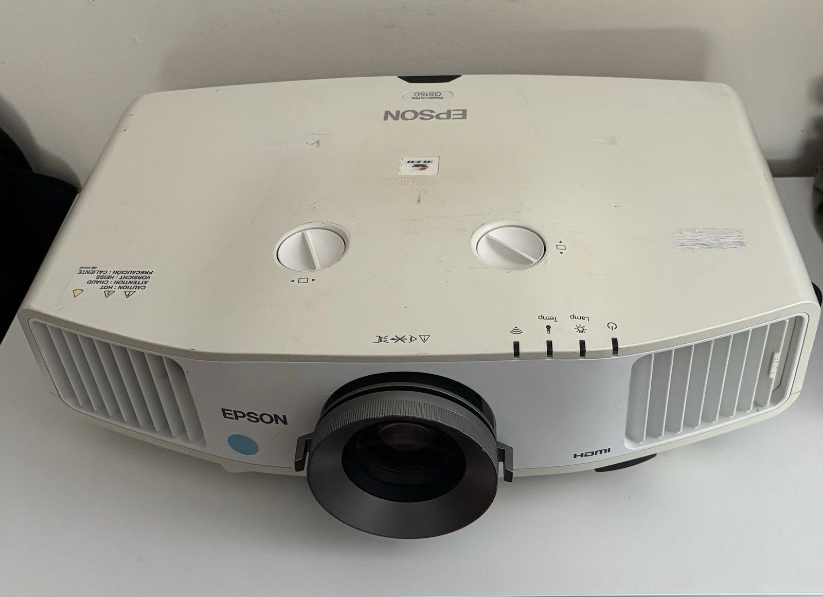 Epson PowerLite Pro G5150 3LCD 4000lm XGA HDMI USB VGA White Projector