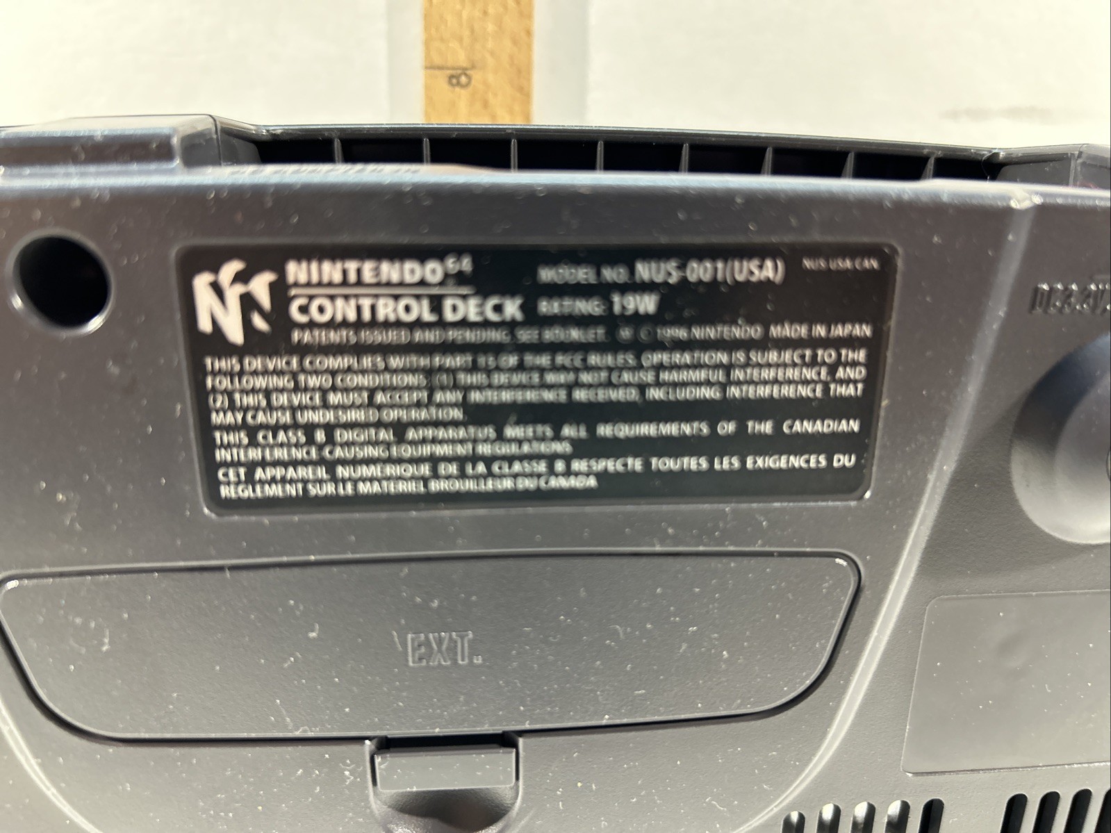 Nintendo 64 NUS-001 Console Tested with Cables Controller + F1 Pole Position 64