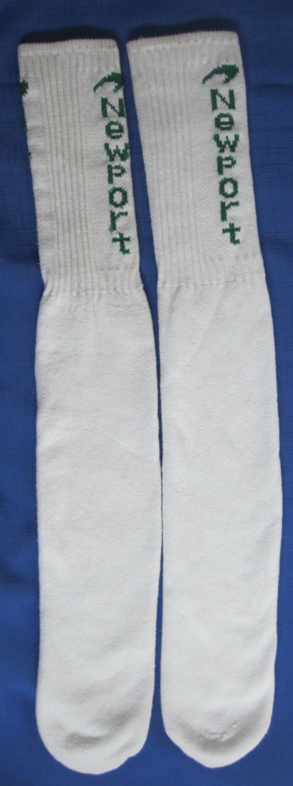 Vintage Newport Cigarettes Long White Tube Socks Never Worn 1980's Unisex Pair
