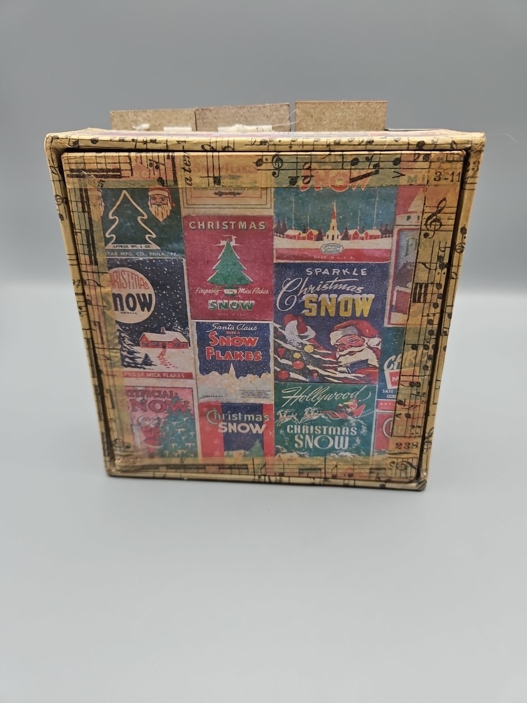 Pair Handmade Decorative Xmas Shadow Boxes, 22B