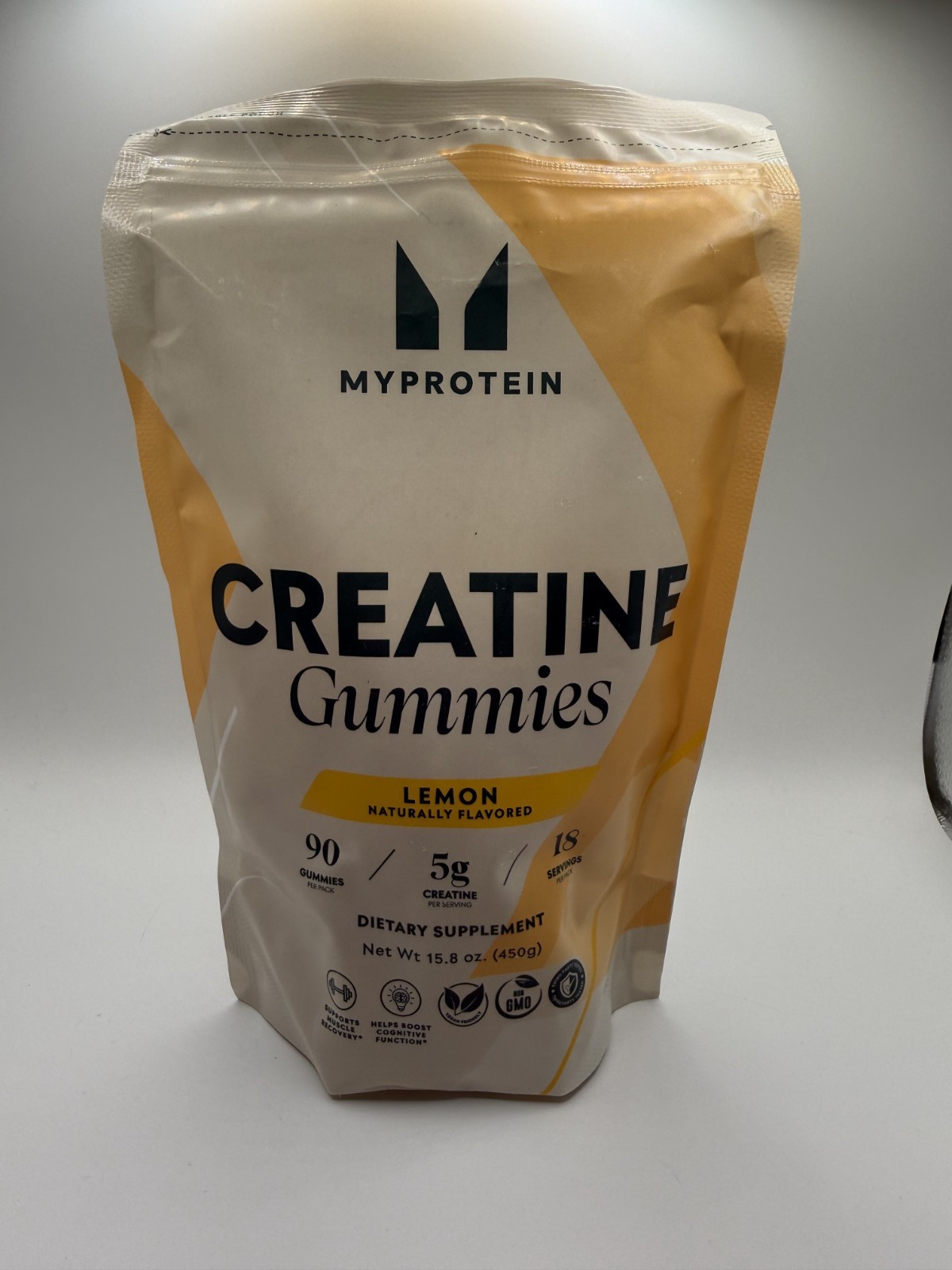 MyProtein Creatine Gummies Lemon 5g Creatine 18 Servings 90 Count - Brand NEW