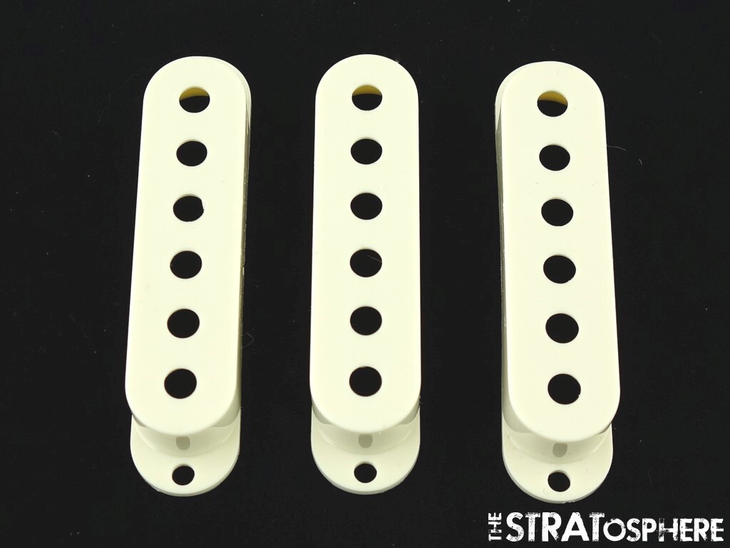 *NEW PICKUP COVERS for Fender Standard Stratocaster Strat Guitar Parts Parchment