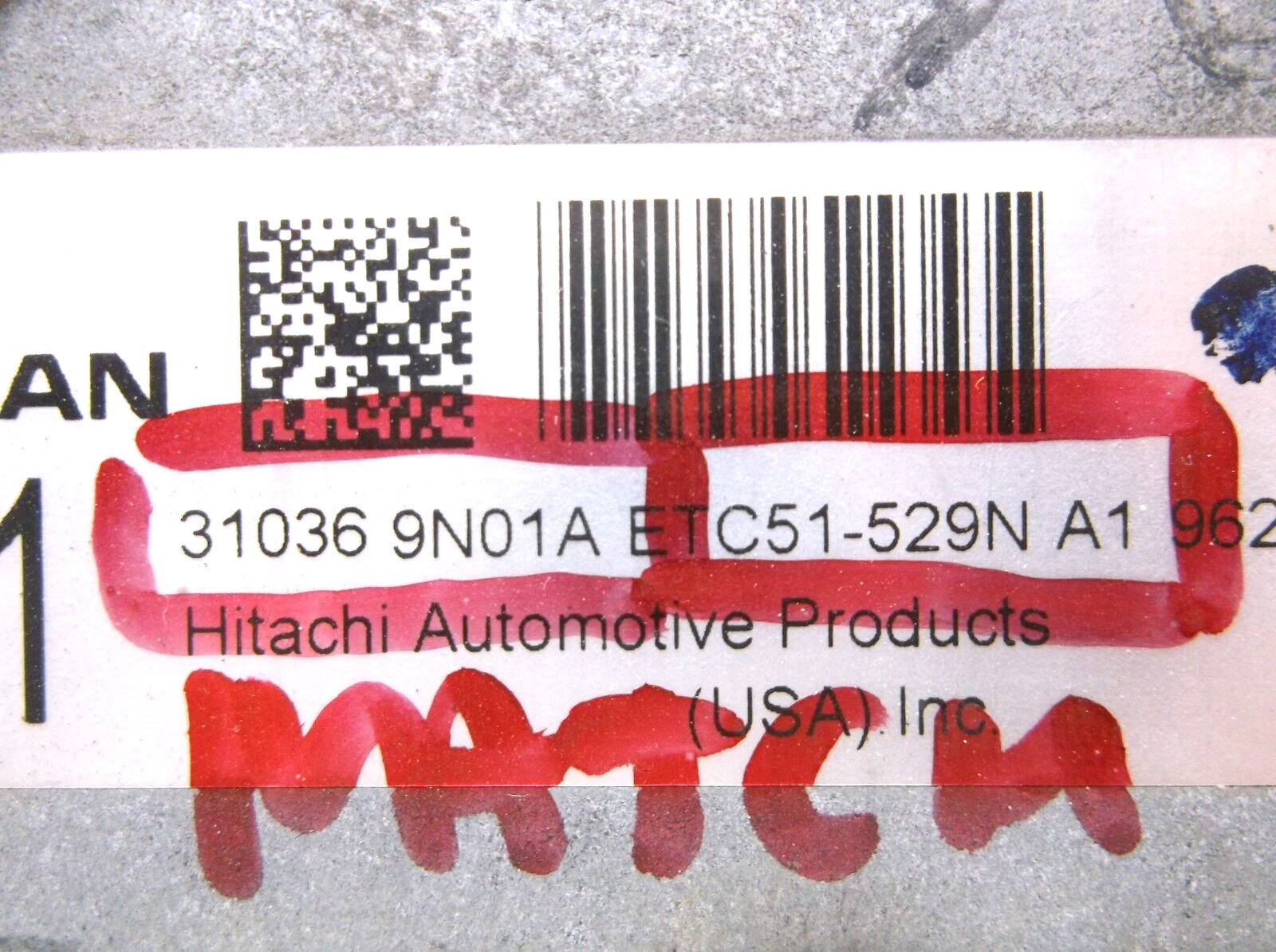 09-10 NISSAN MAXIMA/ FROM 3/09 THRU 01/10/ TRANSMISSION CONTROL MODULE/COMPUTER
