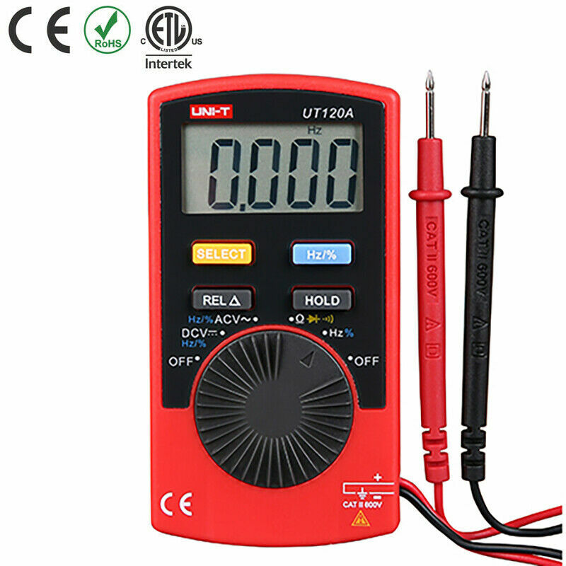 UNI-T UT120A Pocket Size Type DMM Digital Multimeter with Auto Range