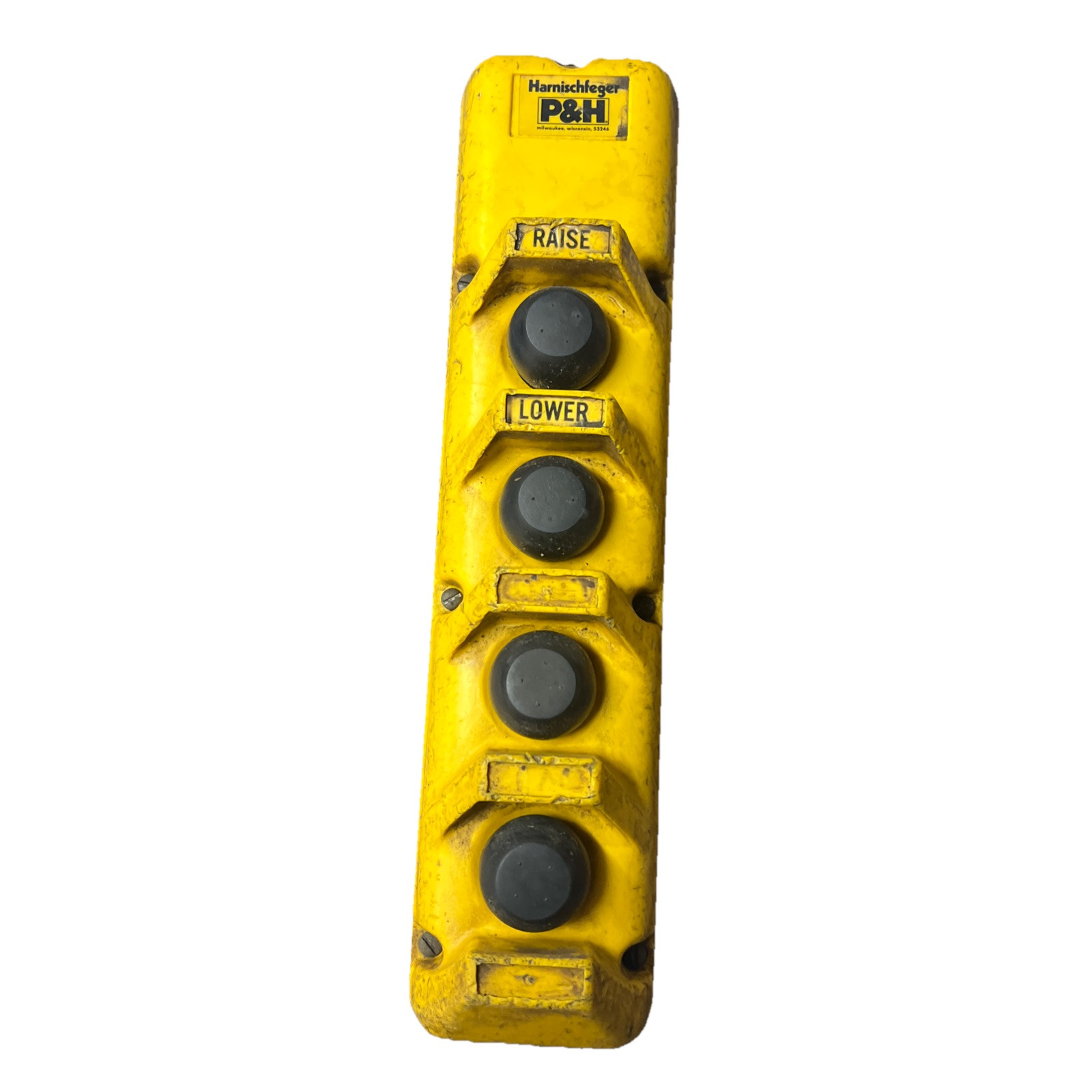P&H HARNISCHFEGER BULLETIN 596 NEMA 3R/4X 4 Pendant BUTTON CONTROL.