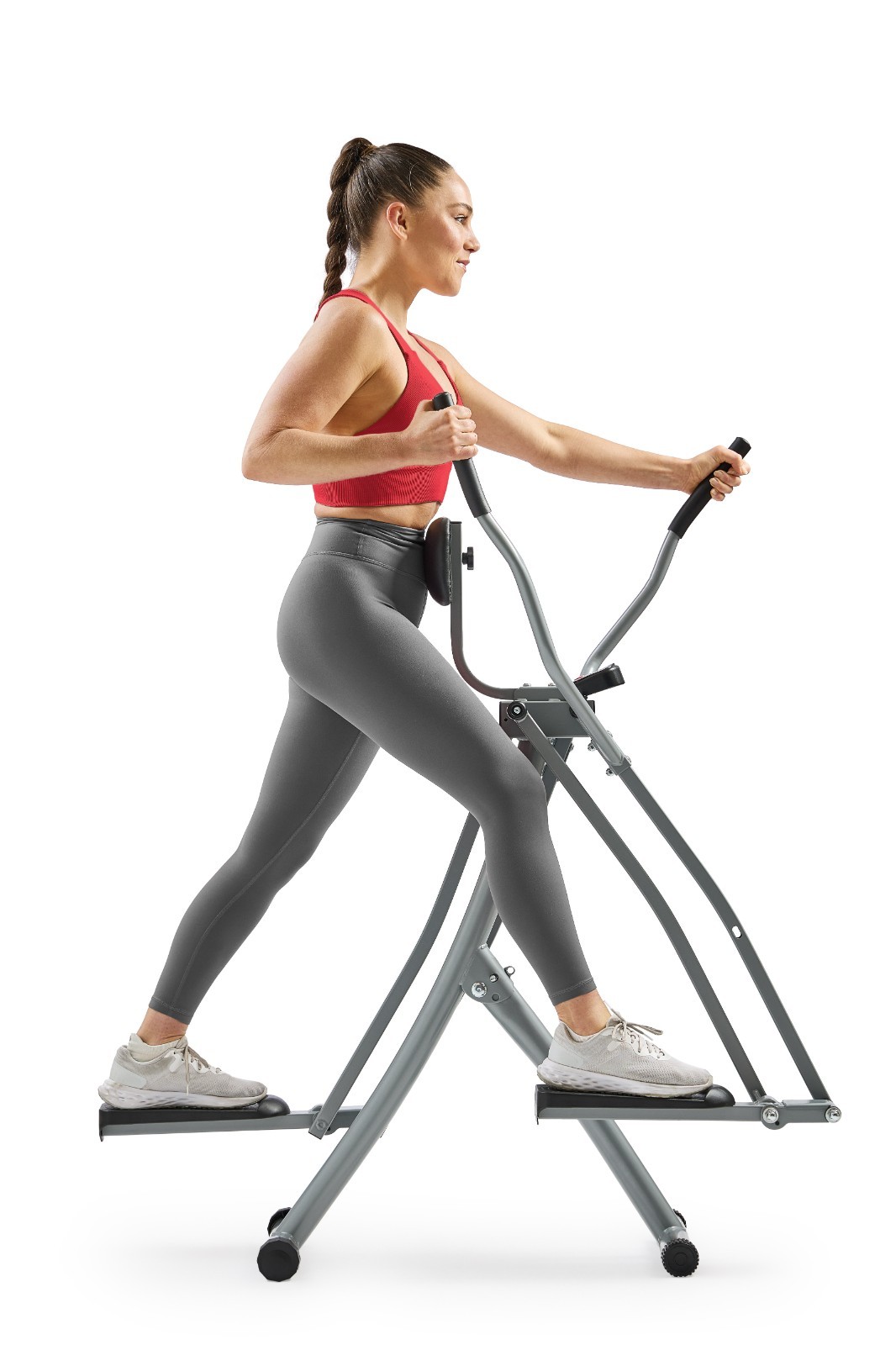 Air Walk 30" Stride Foldable Cross Trainer Elliptical Ski Motion Full Body Glide