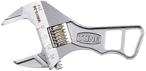 Tone Short Adjustable Wrench with Scale MWRS-36 Total Length 140mm