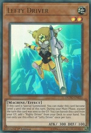 Yugioh Lefty Driver 1st Edition Ultra Rare Duel Power DUPO-EN033 NM