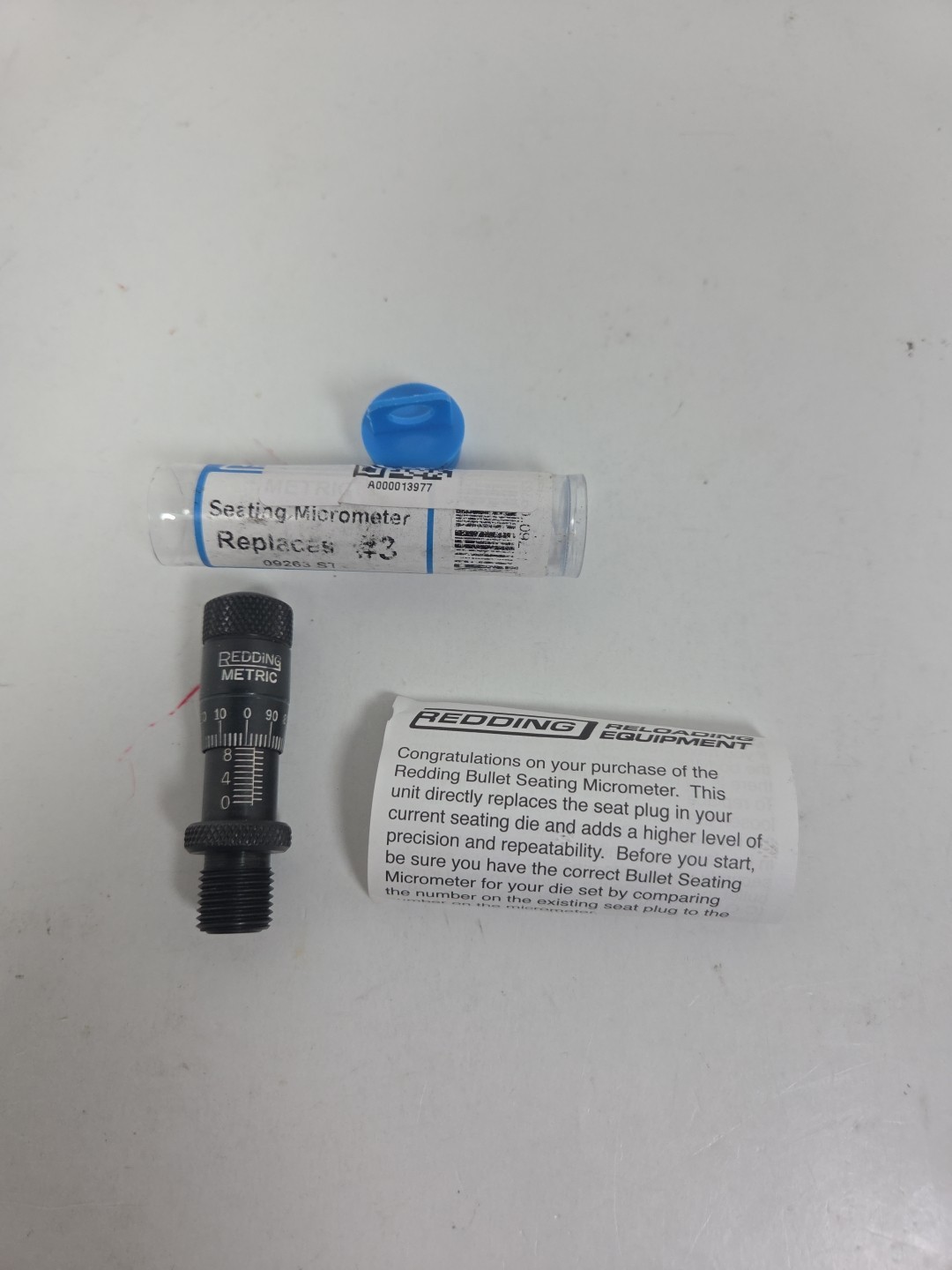 09263 REDDING BULLET SEATING MICROMETER - REPLACES #3 - Metric